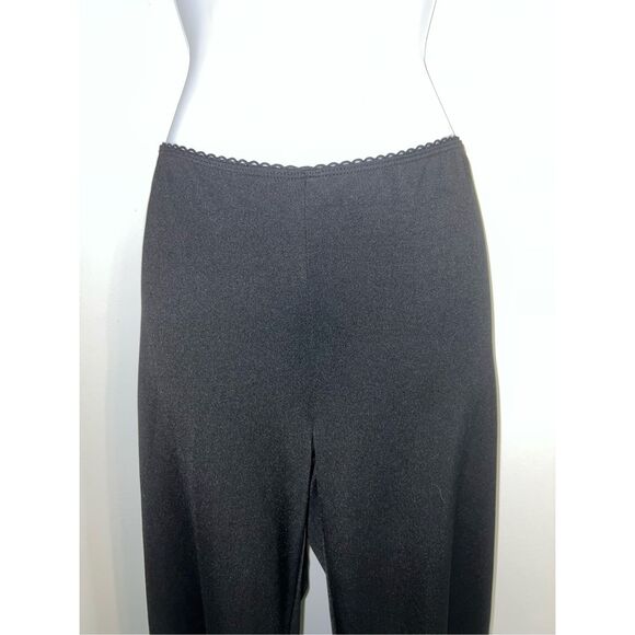 Vintage y2k Black Flare Low Rise Office Pants Large - Picture 12 of 12